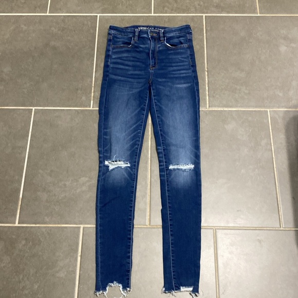 American Eagle 🦅 Super Hi-Rise jegging. Size 6 X-long - Picture 5 of 9